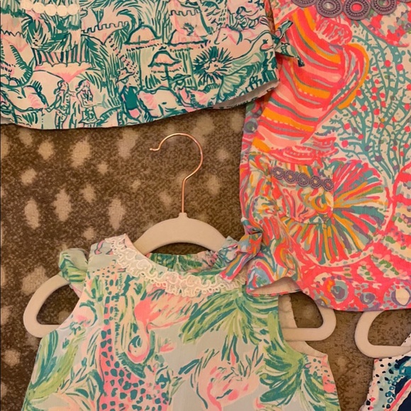 LOT 5x Lilly Pulitzer dresses with bloomers 6-12 - Picture 2 of 3